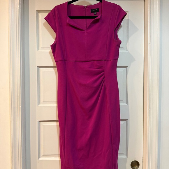 Tahari Magenta Dress, Size 10 - Picture 3 of 7